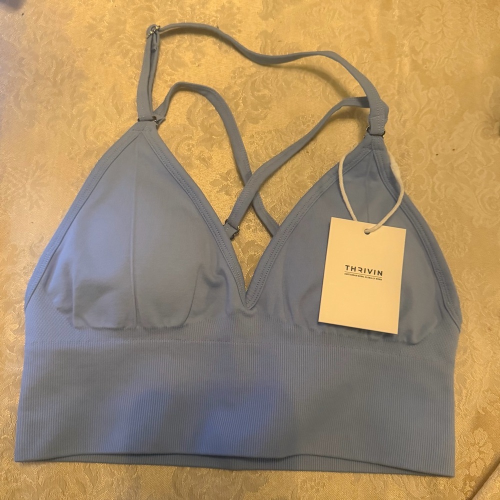 Women's Blue Strappy Top